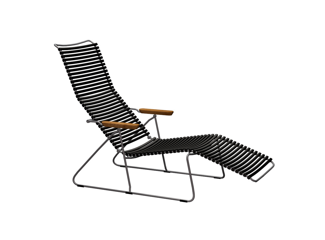 Click Sunlounger Liegestuhl, schwarz Click Sunlounger Liegestuhl, schwarz