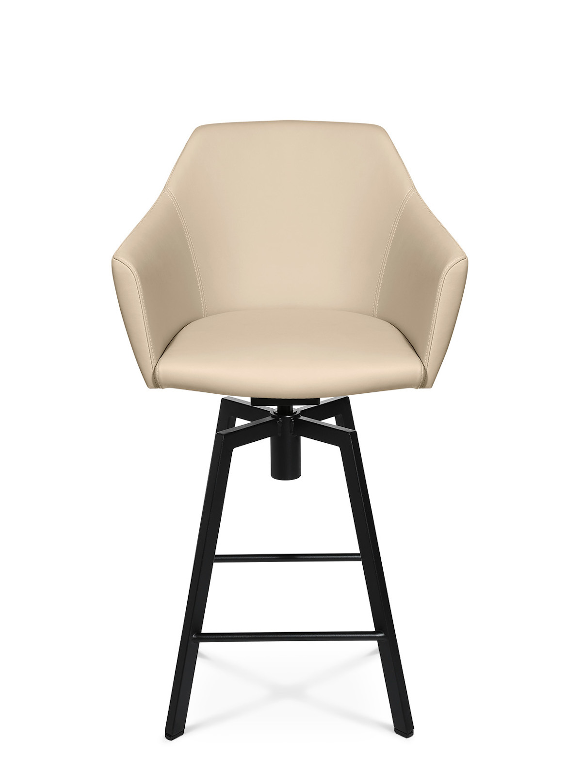 Wagner W-Cube 5 Stool Barhocker, ergonomisch, minimalistisches Design, robustes Metallgestell