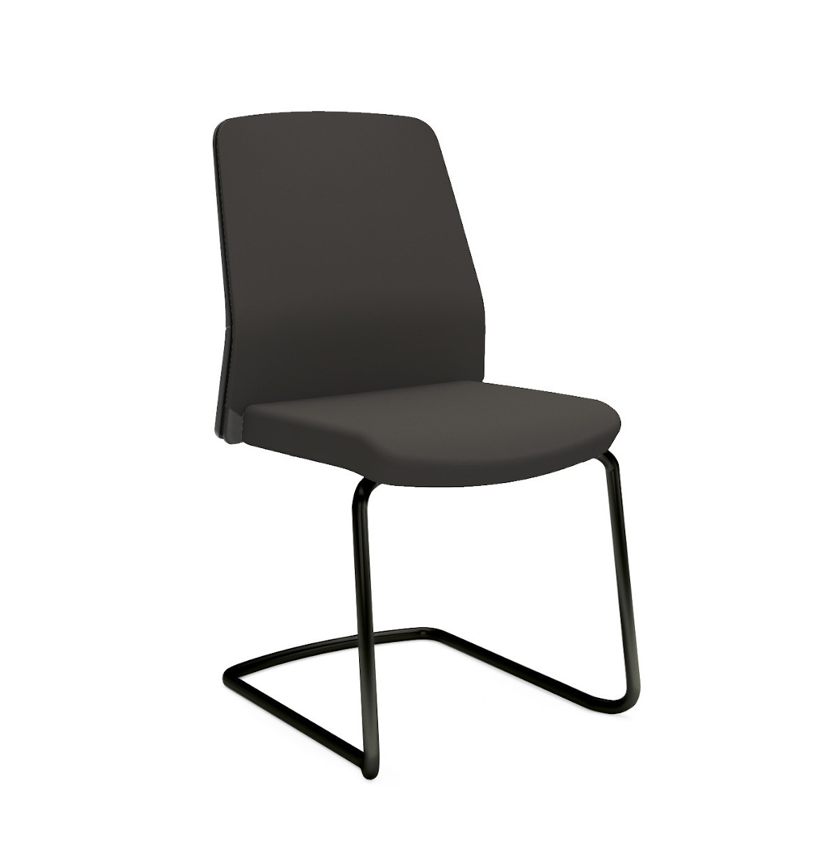 Interstuhl BUDDYis3 500B Besucherstuhl mit stabilem Gestell, gepolstertem Sitz, ideal für Empfangs- und Wartebereiche