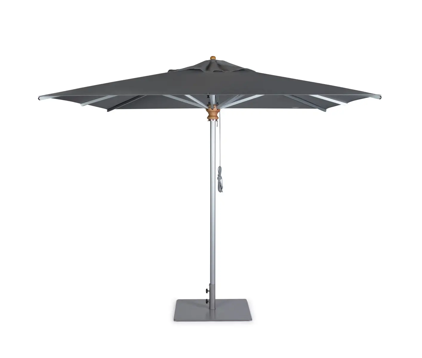 Weishäupl Aluschirm Ø 350 cm in Steingrau