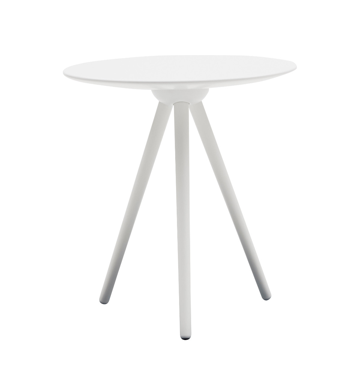 Softline Circoe Beistelltisch in Weiß, moderner minimalistischer Stil, kompakt, leicht und vielseitig für Wohnzimmer und Büro.