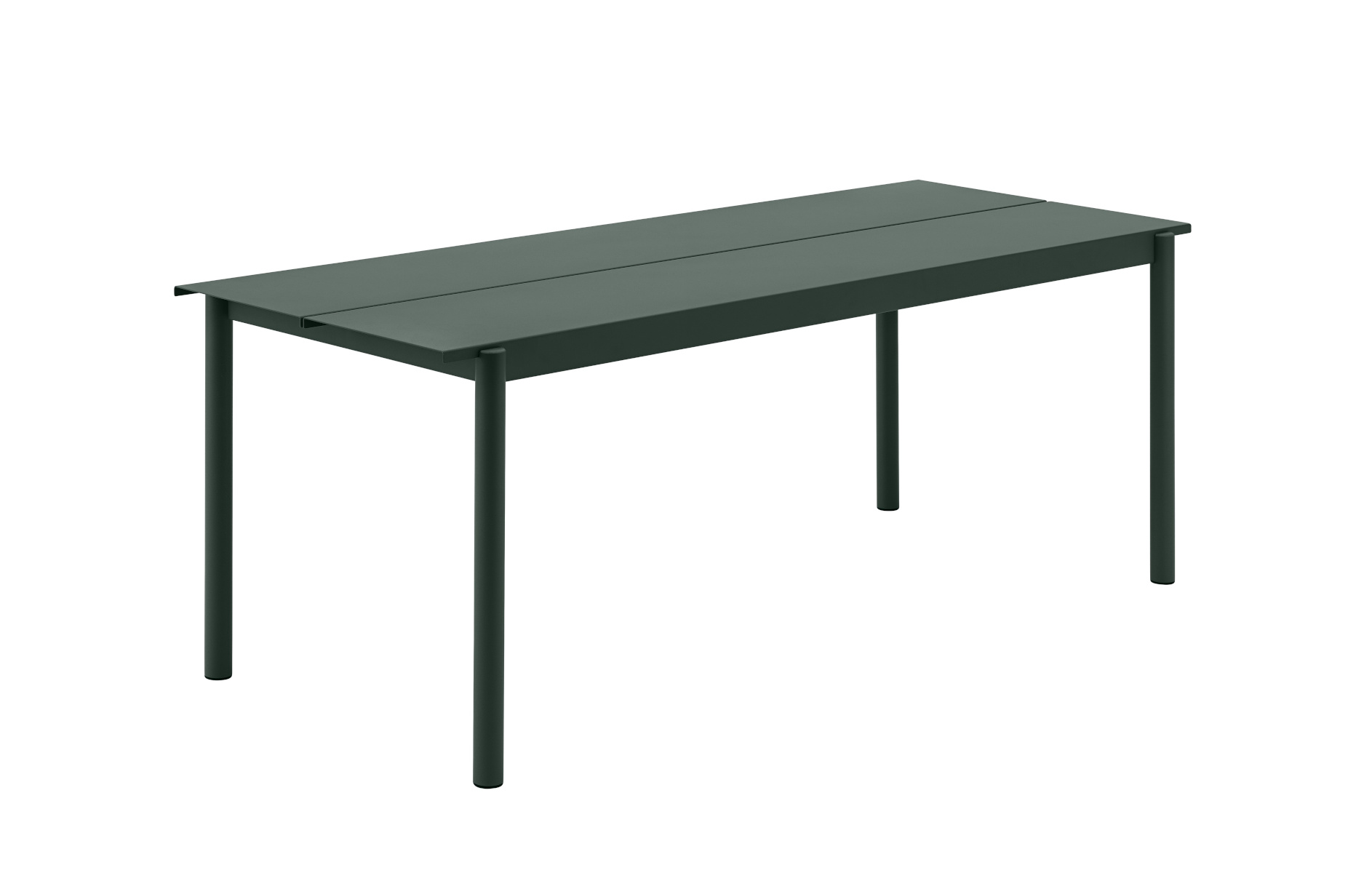 Linear Steel Gartentisch, 200 x 75 cm, grau