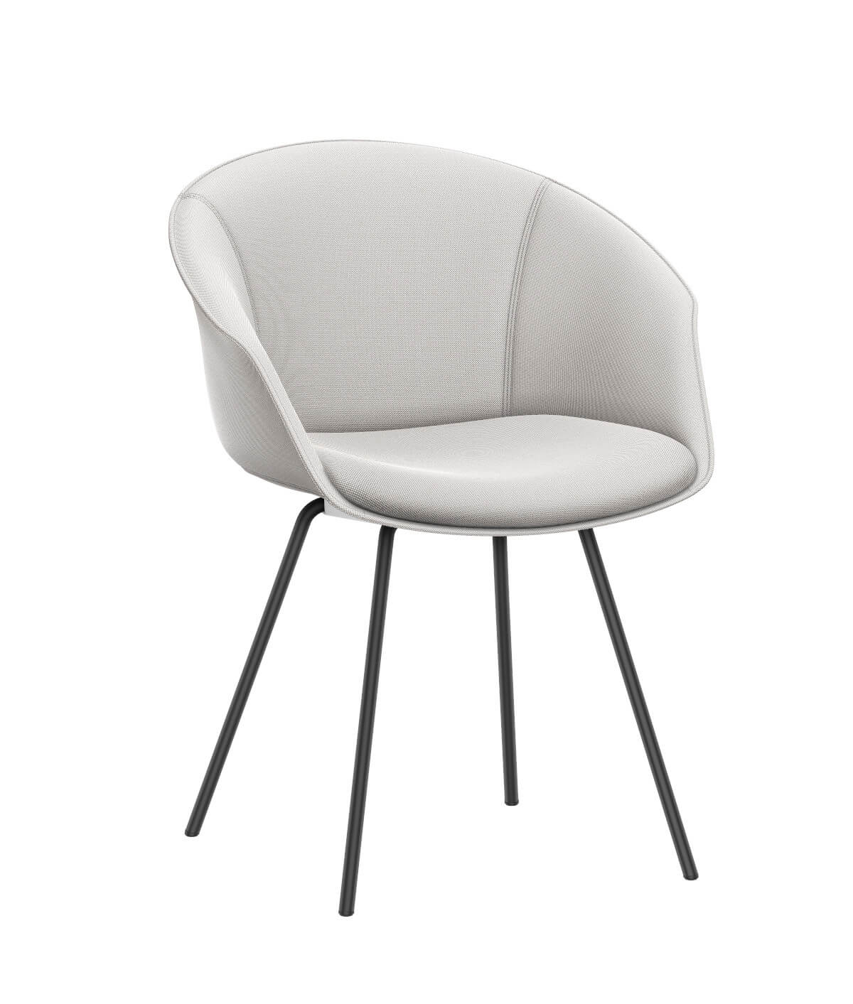 Interstuhl SHUFFLEis1 SU374 Clubsessel, ergonomisch gepolstert, moderner Lounge-Sessel für Büro, Lobby und Empfangsbereich