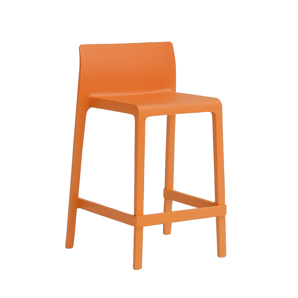 Pedrali Volt 677 Barhocker Orange – moderner Designstuhl für Bar & Küche Pedrali Volt 677 Barhocker in Orange – stapelbarer Design-Barstuhl aus Kunststoff für Innen- und Außenbereiche