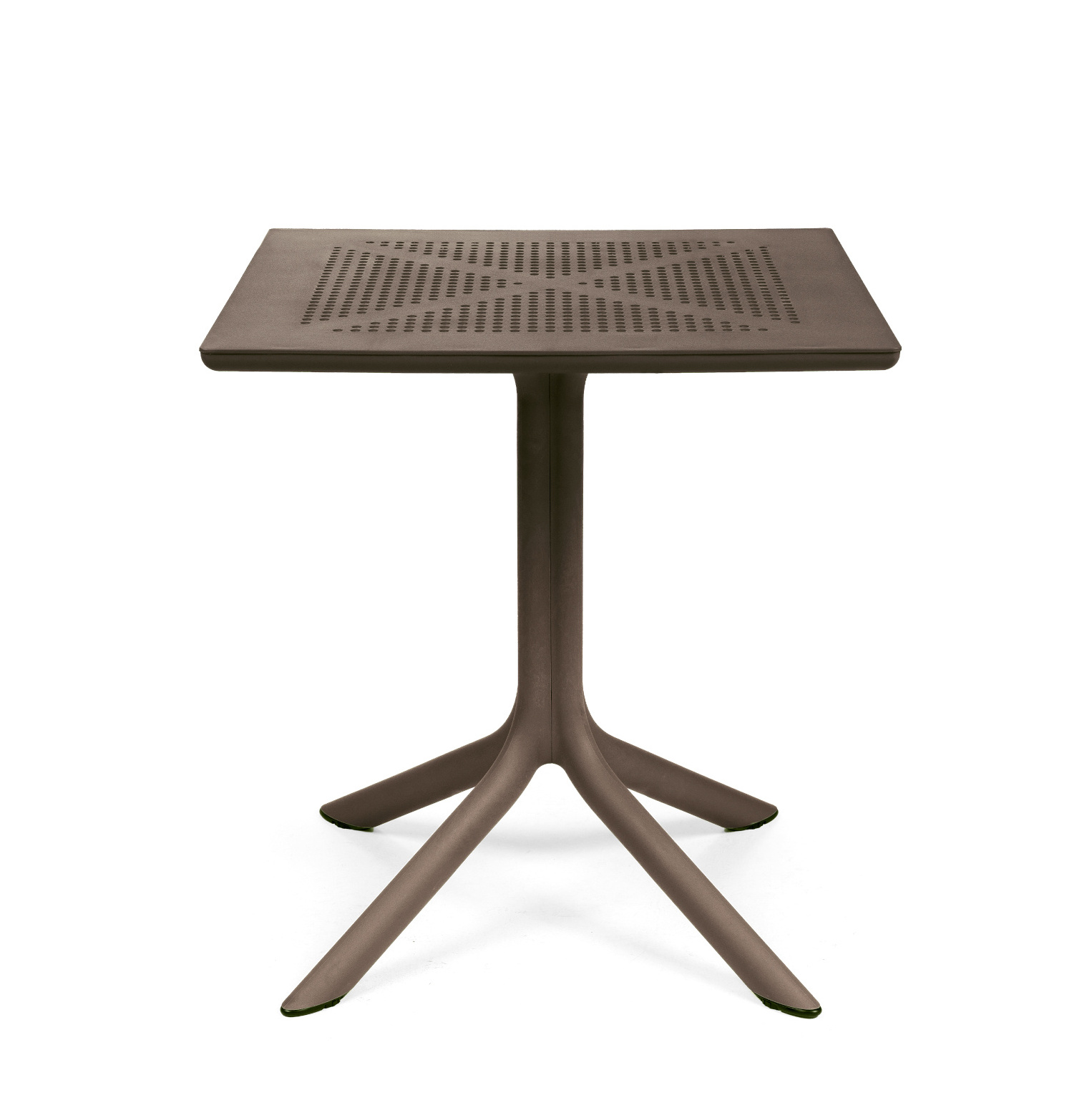 Nardi Clip 70 Gartentisch 70x70 cm – italienisches Outdoor-Design Nardi Clip 70 Gartentisch 70x70 cm, wetterfest, robust, leicht, modernes italienisches Outdoor-Design, tabacco