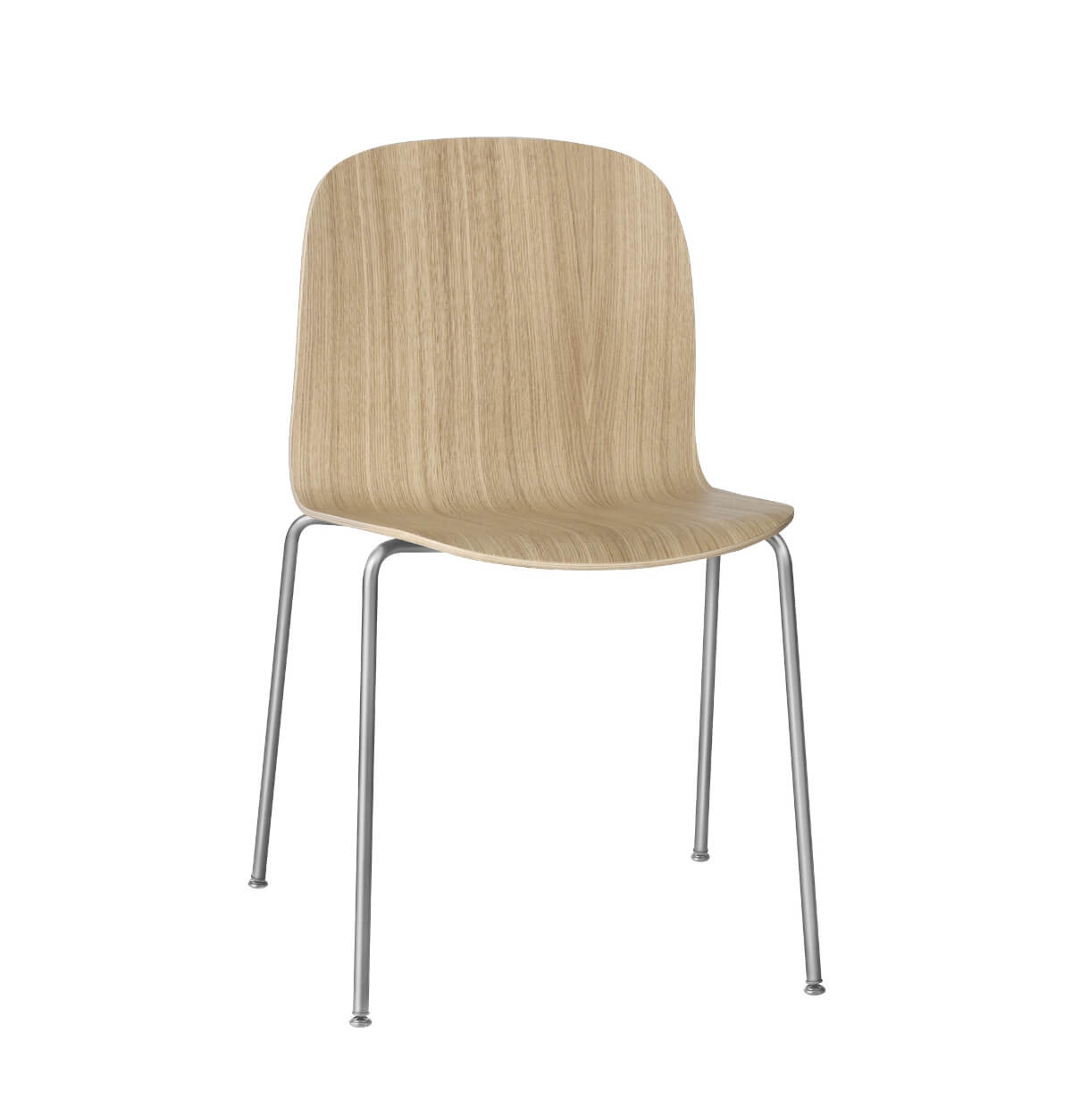 Visu Chair, tube base, eiche natur / chrome Visu Chair, tube base, eiche natur / chrome