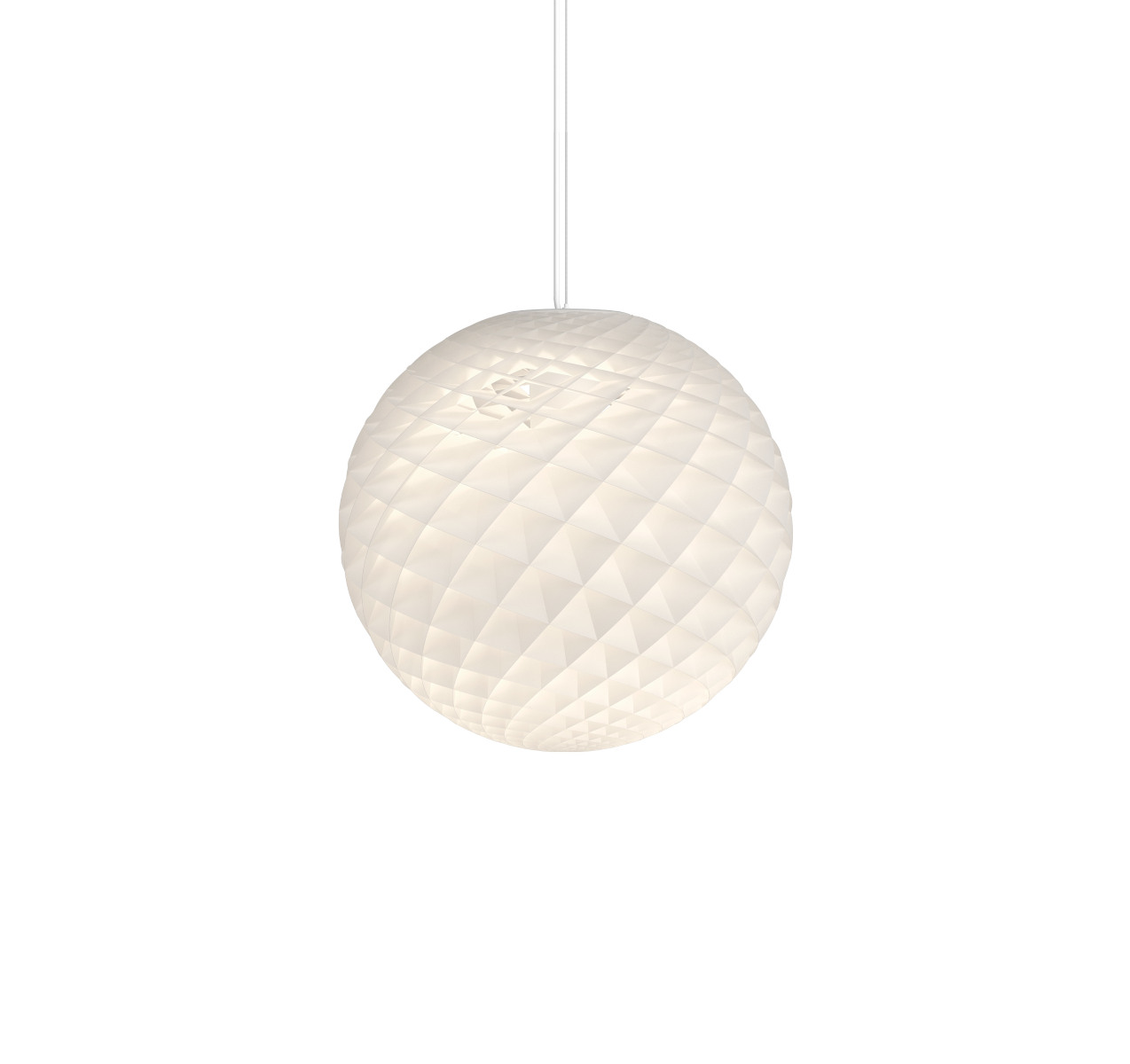 Louis Poulsen Patera Pendelleuchte 60 cm weiß, modernes Design, blendfreies Licht, ideal für Wohn- und Esszimmer