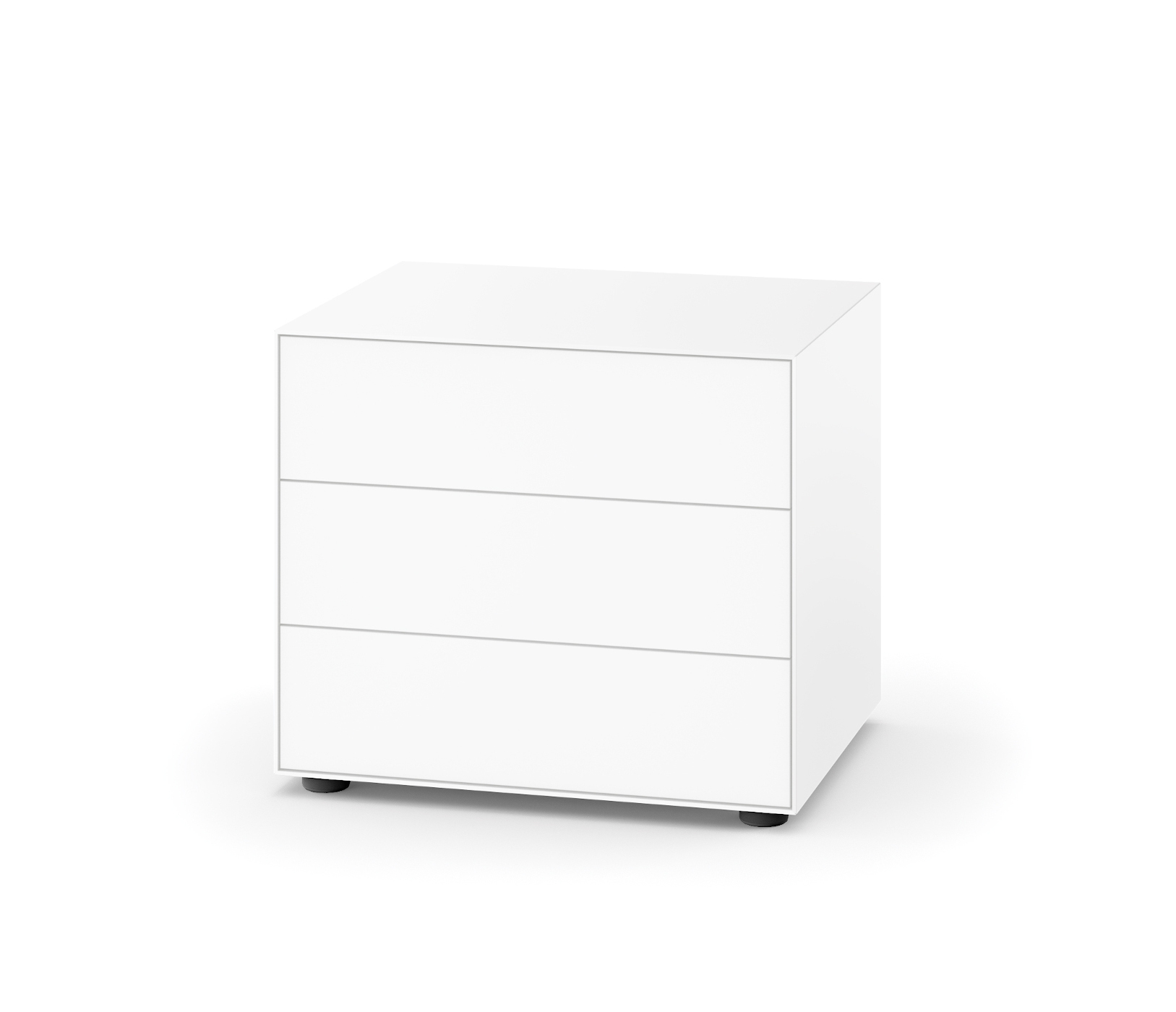 Nex Pur Box mit Schubkasten 3-fach, 50 x 60 cm, weiß