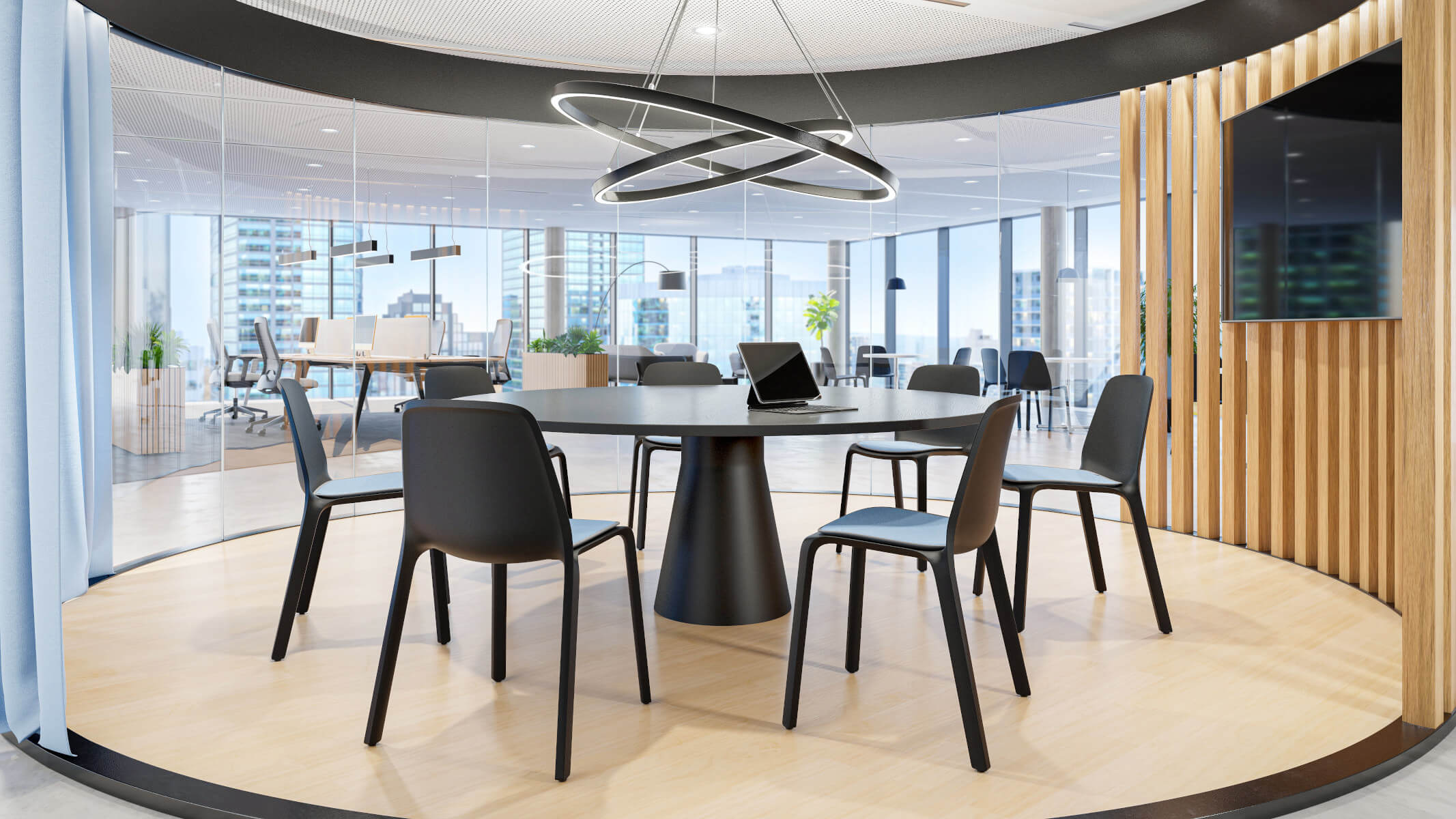 Interstuhl MONOis1 MO100 Besucherstuhl mit atmungsaktivem Netzrücken, komfortabler Polsterung, langlebigem Stahlgestell in Schwarz