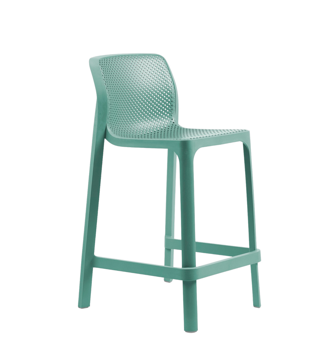 Nardi Net Barhocker 65 cm, salice, Outdoor-Barstuhl, wetterfest, leicht, stapelbar, italienisches Design