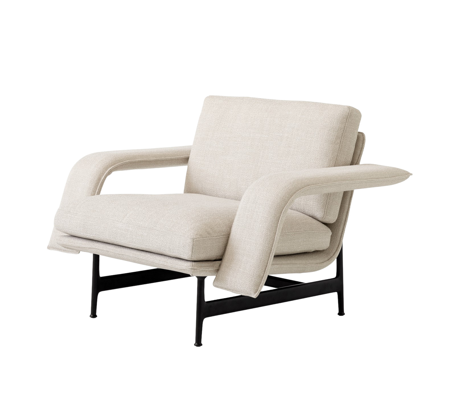 Meantime AV29 Lounge Chair, schwarz / ecriture 0210