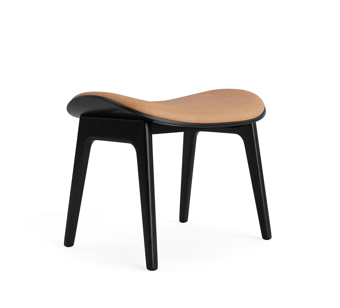 Elephant Hocker, eiche schwarz / dunes camel 21004