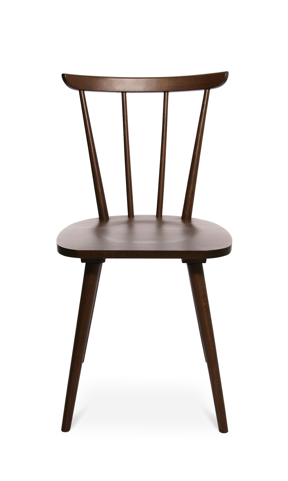 Wagner W-1960 Stuhl aus nussbaum gebeiztem Holz, klassisches Design, hochwertig