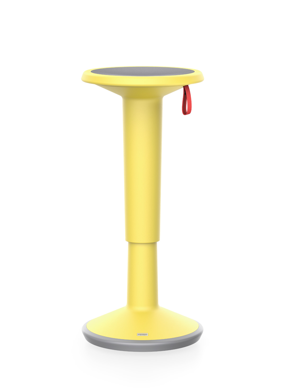 Mobiler Stehhocker von Interstuhl mit Tragegriff, flexibel einsetzbar im Büro, Homeoffice oder Meetingraum