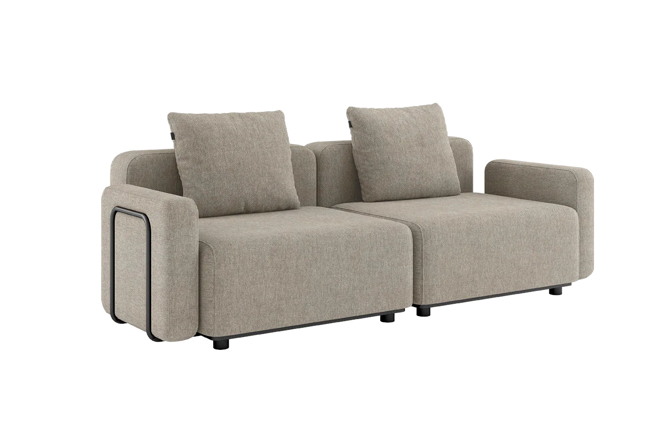 Cobana Loungesofa 2-Sitzer mit Armlehnen
