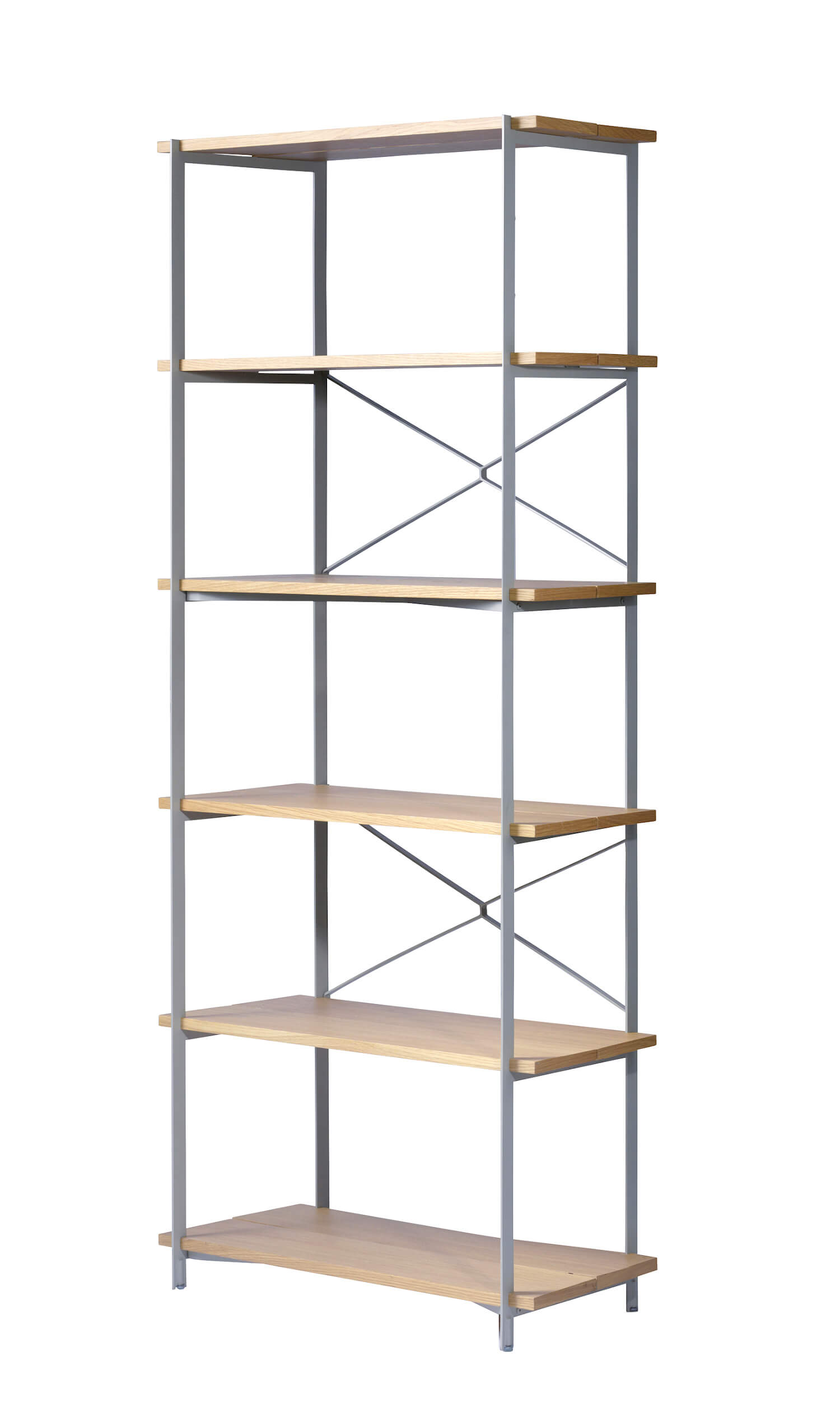 FDB Møbler A91 Nordhavn Regal, FSC®-Holz, ergonomisch, Eiche natur, nordisch, nachhaltig