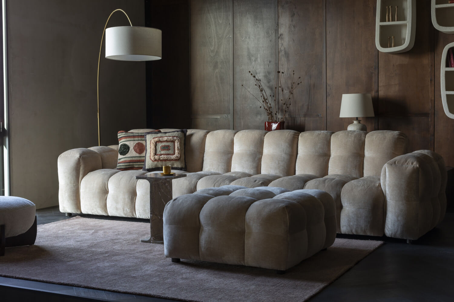 Hackman Hocker, leder schokolade