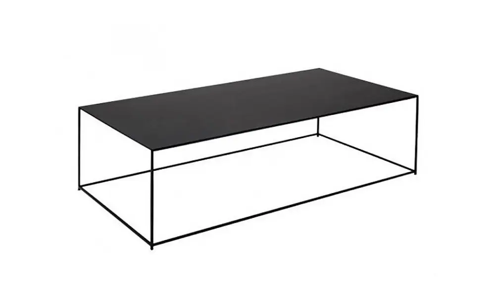 Slim Irony Couchtisch, 124 x 62 cm, kupferschwarz