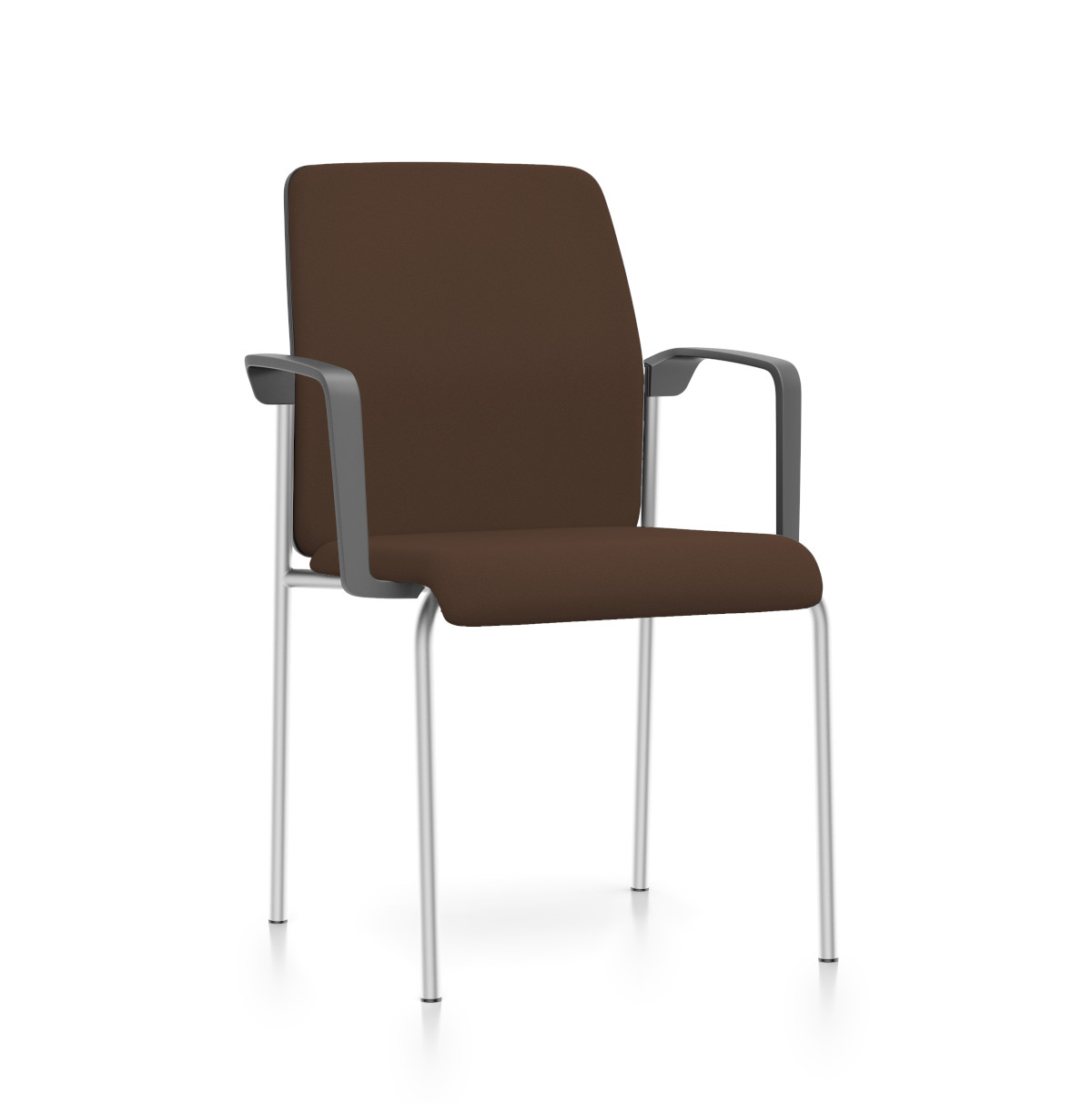 Interstuhl AIMis1 4S50 Besucherstuhl mit gepolsterter Sitzfläche, ergonomisch, stapelbar, modernes Design für Büros