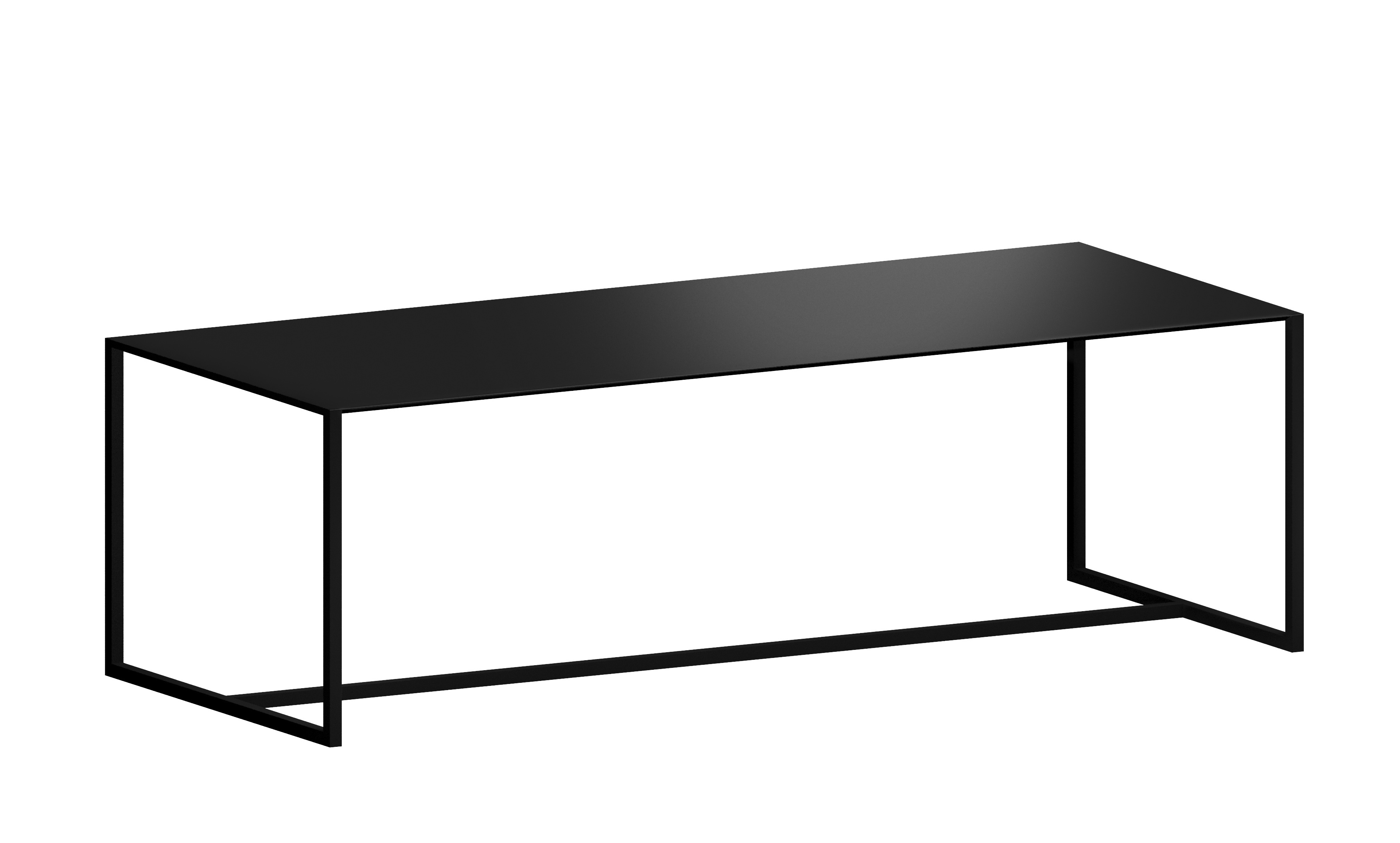 Big Brother HPL Esstisch, 200 x 90 cm, schwarz