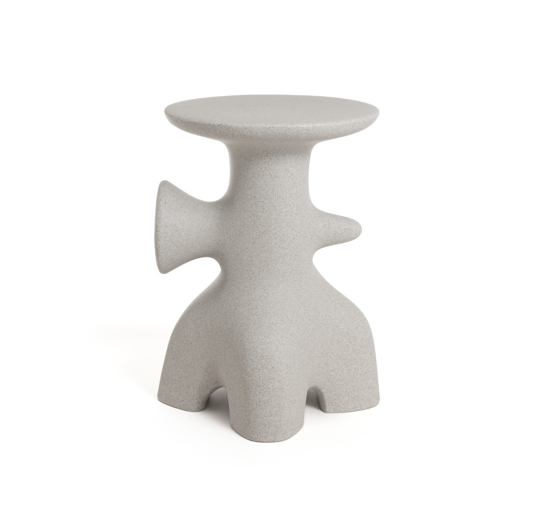 Archeo Hocker, hoch, stone grey