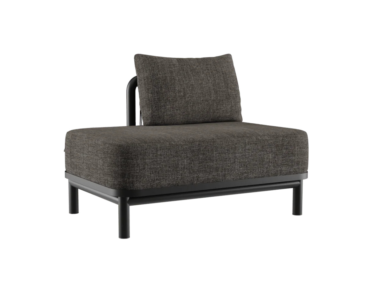 Kirra Loungesofa Open End Rechts, kirra noir