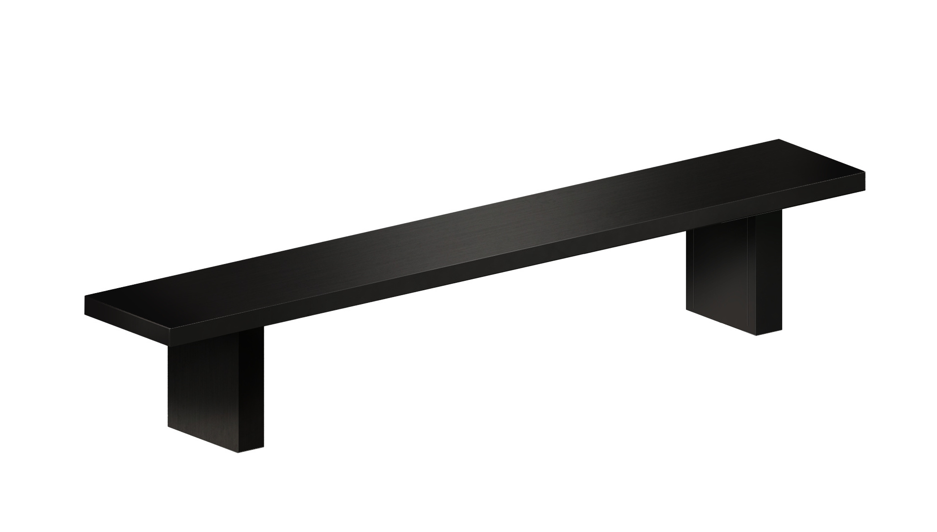 Tommaso Bank, 210 x 42 cm, schwarz Tommaso Bank, 210 x 42 cm, schwarz