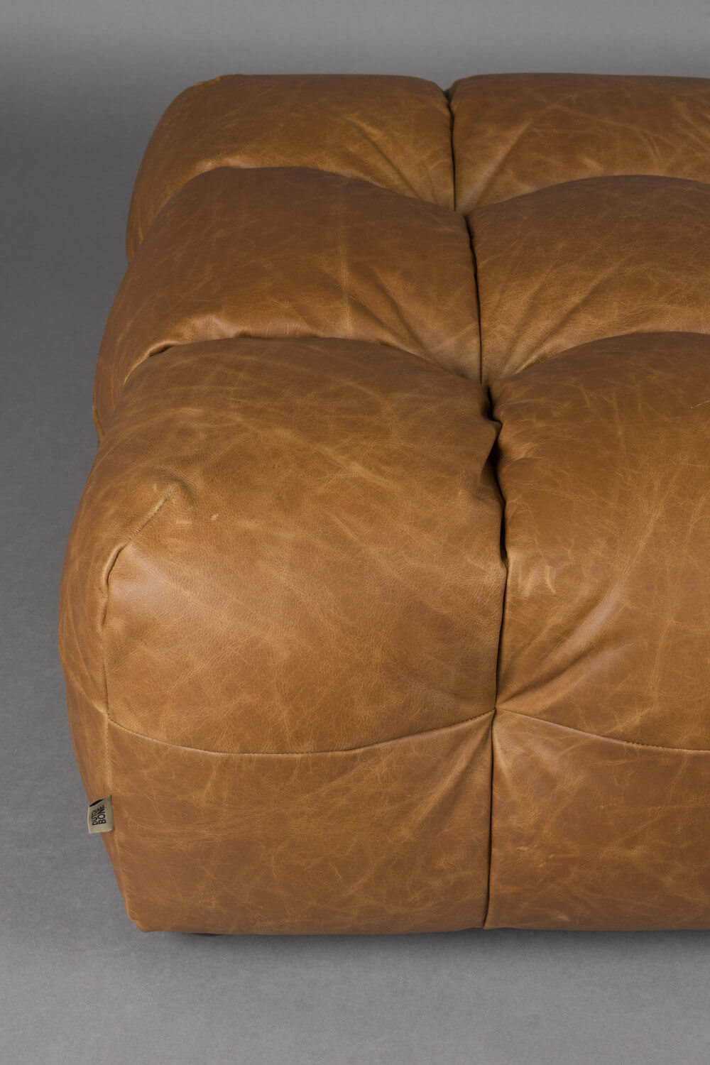 Hackman Hocker, leder schokolade