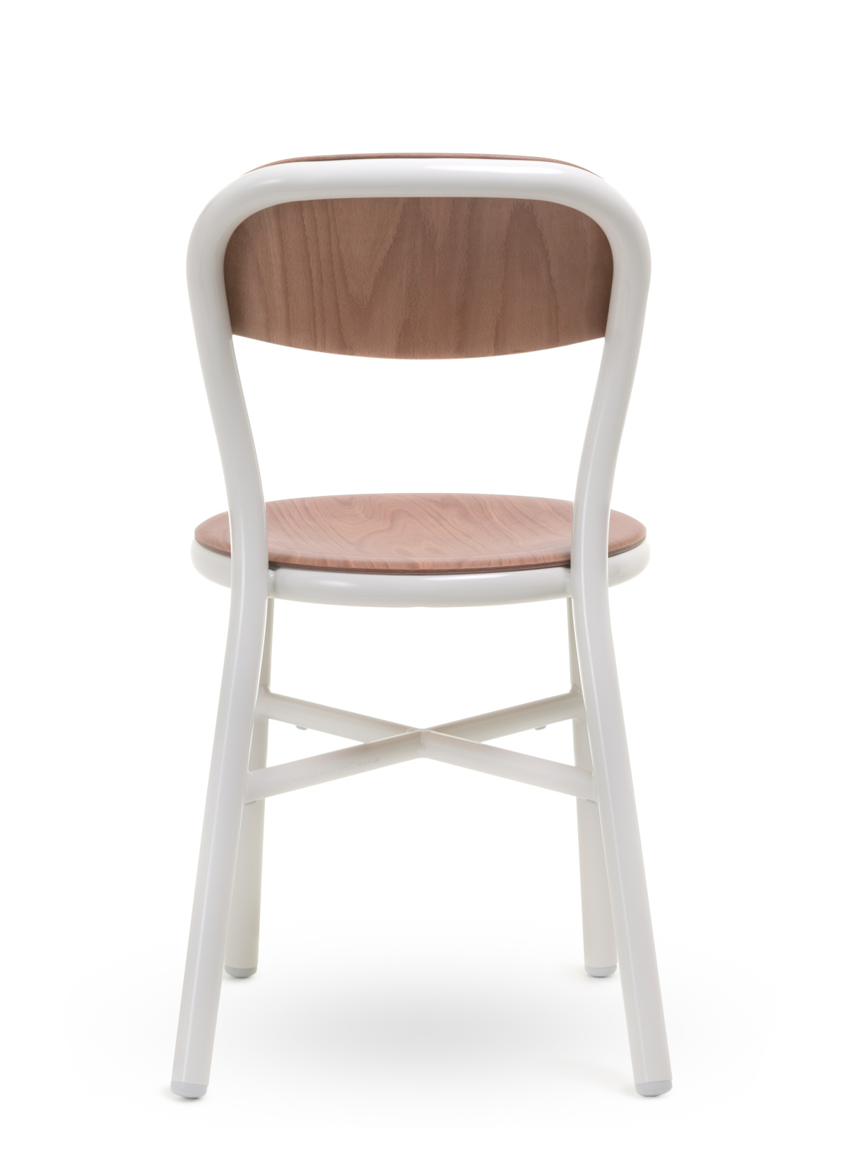 Pipe Stuhl ohne Armlehne, buche / weiß