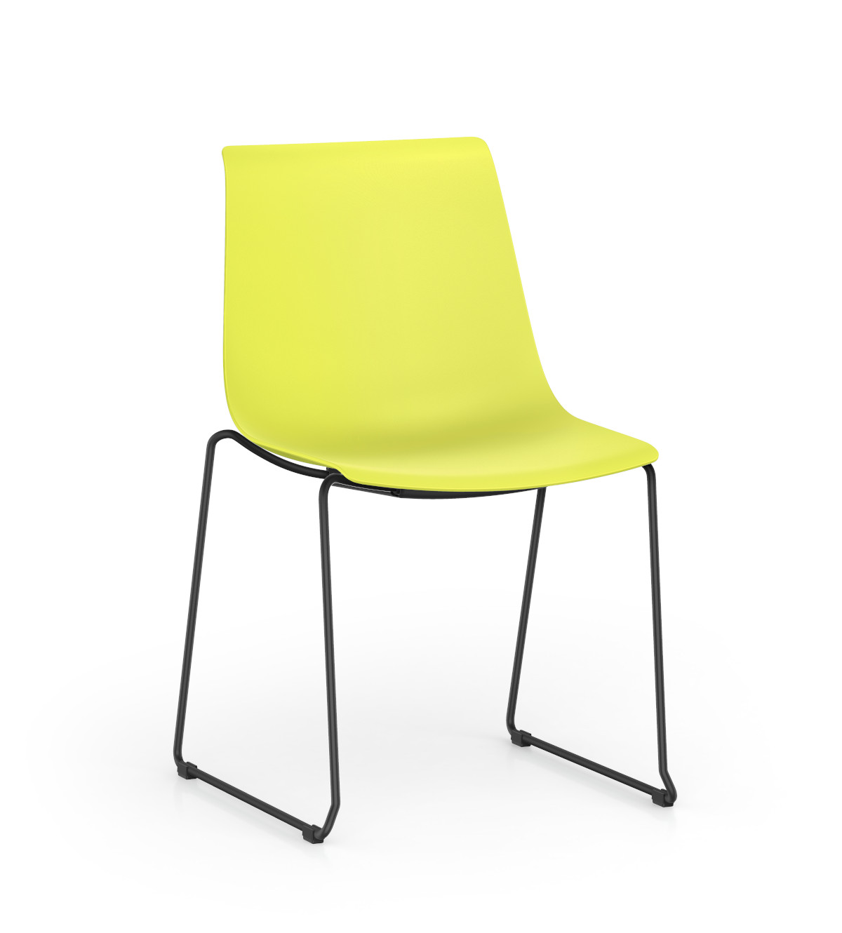 Ergonomischer Besucherstuhl SHUFFLEis1 SU131 von Interstuhl, stapelbar, modernes Design, gepolsterte Sitzfläche