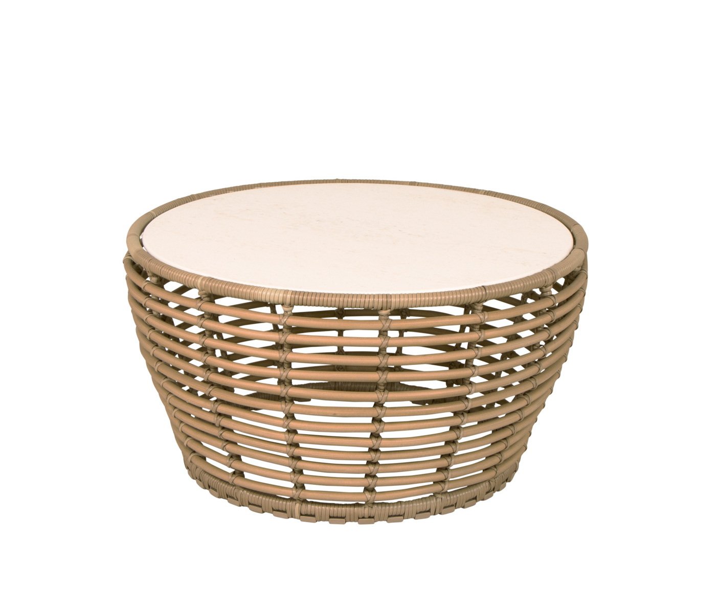 Basket Couchtisch, medium, natur / weiß