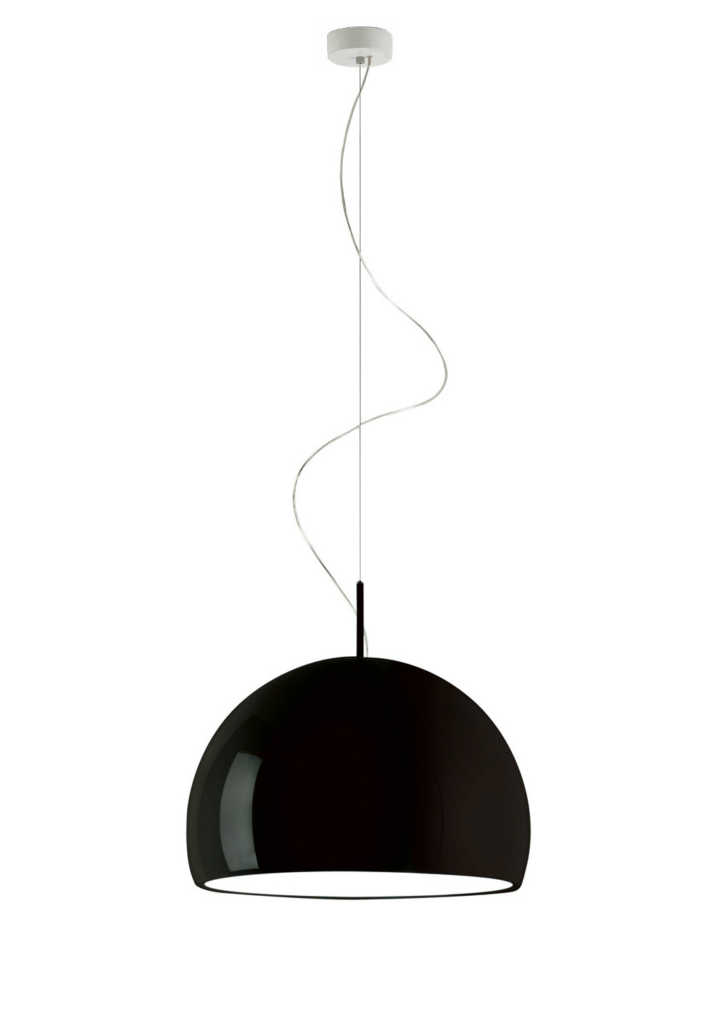 Biluna S7 LED Pendelleuchte, schwarz glänzend