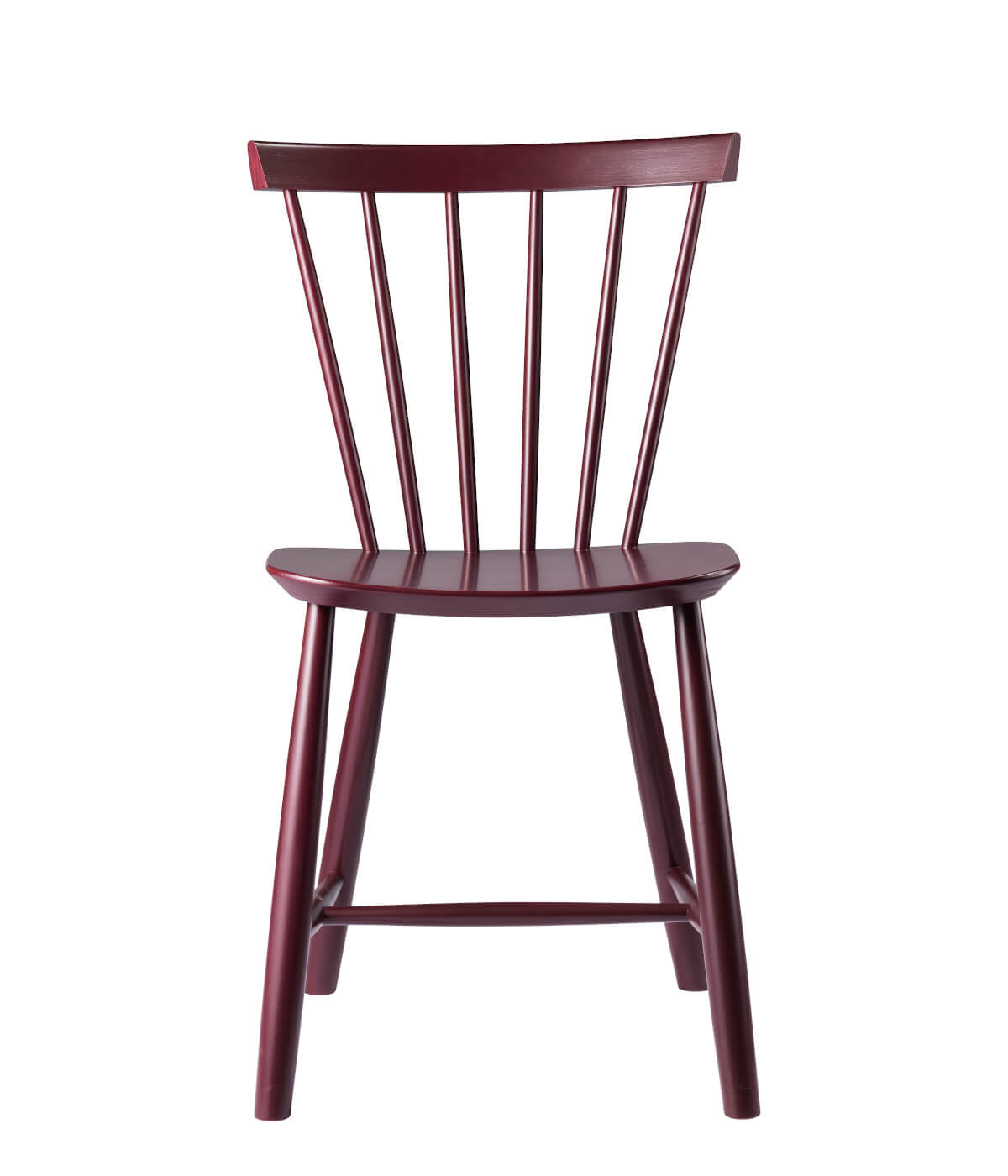 FDB Møbler J46 Stuhl, nordischer Design-Stuhl, ergonomisch, Buche black/red, langlebig, nachhaltig, funktional