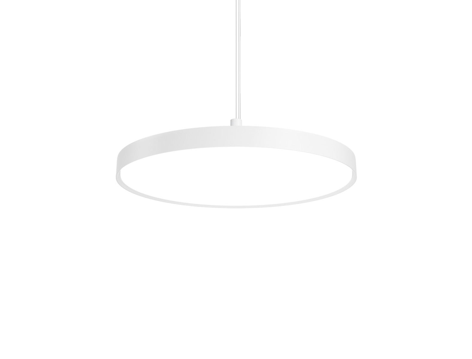 Louis Poulsen LP Slim Round Pendelleuchte Ø 68 cm weiß, modernes Design, energiesparend, dimmbar, elegante Raumbeleuchtung