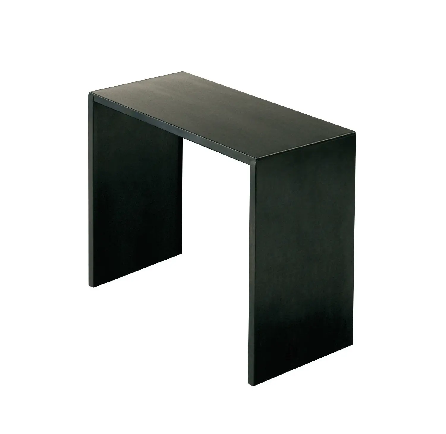 Zeus Irony Konsolentisch 87 × 42 cm in Schwarz mit klarer, minimalistischer Form und robuster Stahlkonstruktion.