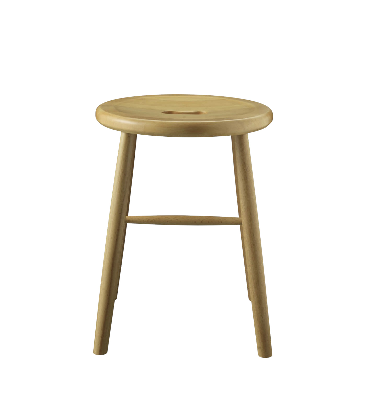 FDB Møbler J27 Hocker, nordischer Design-Hocker, ergonomisch, Buche natur, langlebig, nachhaltig, funktional