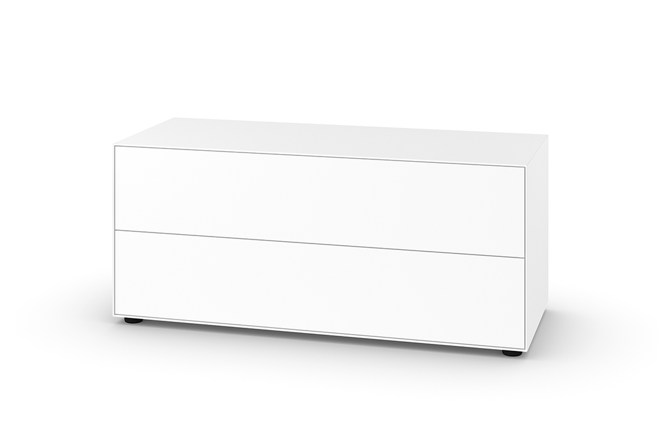 Nex Pur Box mit Schubkasten 2-fach, 50 x 120 cm, weiß