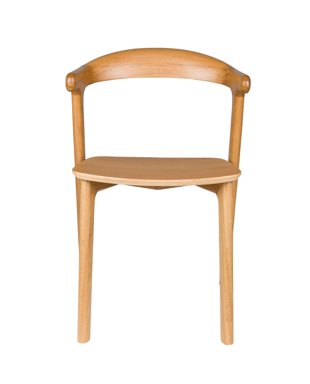 Northwood Stuhl von Zuiver in Eiche natur, hochwertiges Massivholz, klare Linien, inspiriert von japanischem Minimalismus