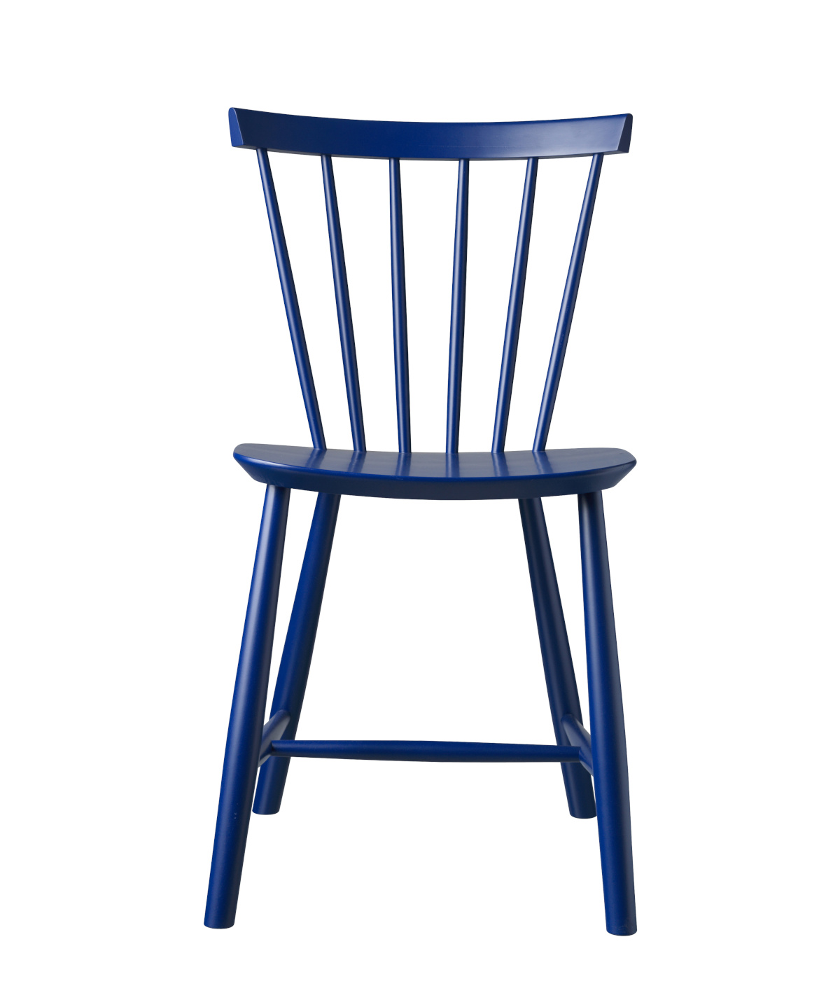 FDB Møbler J46 Stuhl, nordischer Design-Stuhl, ergonomisch, Buche, dunkelblau, langlebig, funktional