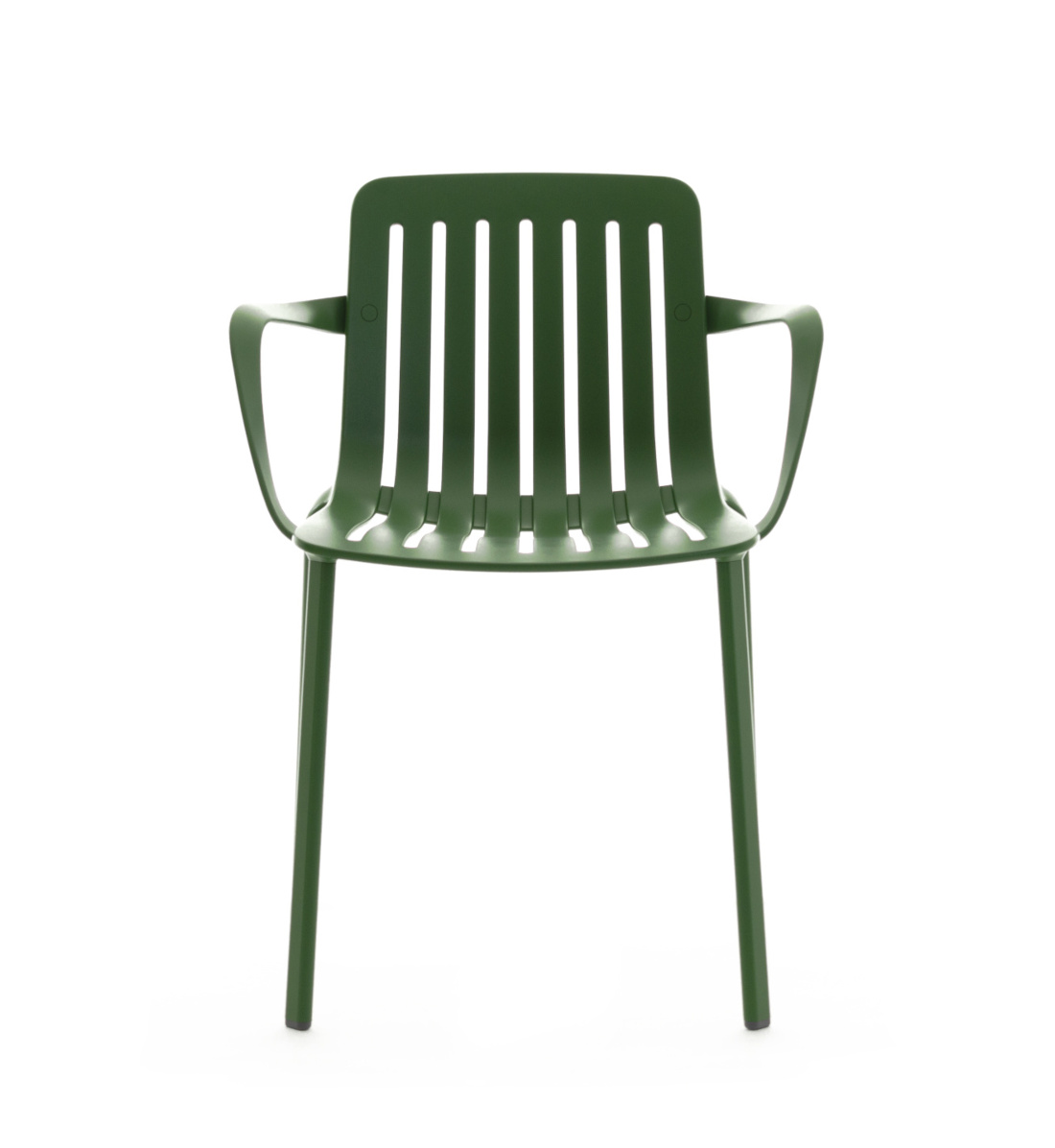 Magis Plato Armlehnstuhl grün – moderner Outdoor-Stuhl Magis Plato Armlehnstuhl grün, italienisches Design, ergonomisch, stapelbar, moderner Outdoor-Stuhl