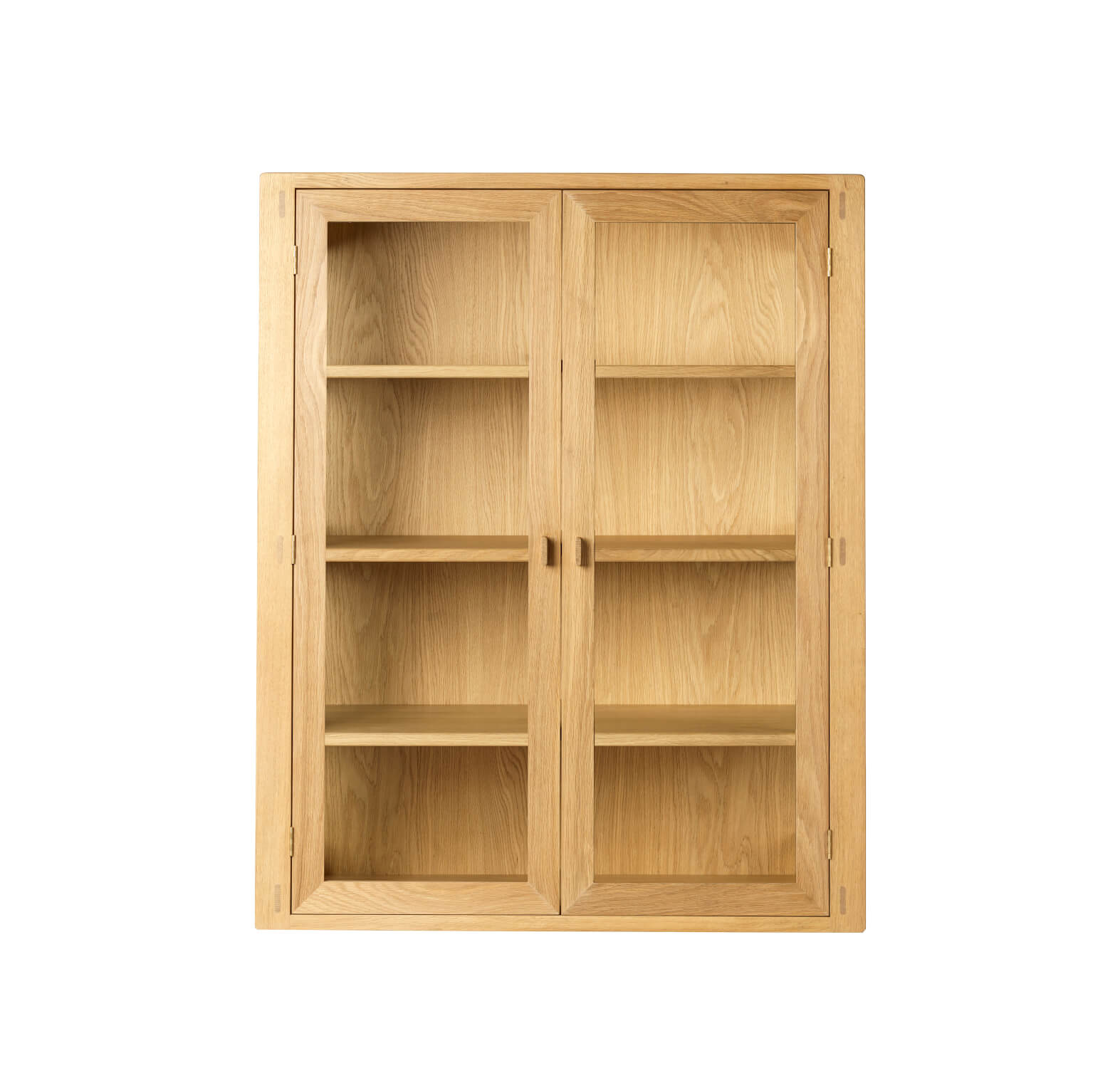 FDB Møbler A90 Boderne Vitrinenschrank, nordisches Design, Eiche natur, langlebig, funktional, nachhaltig