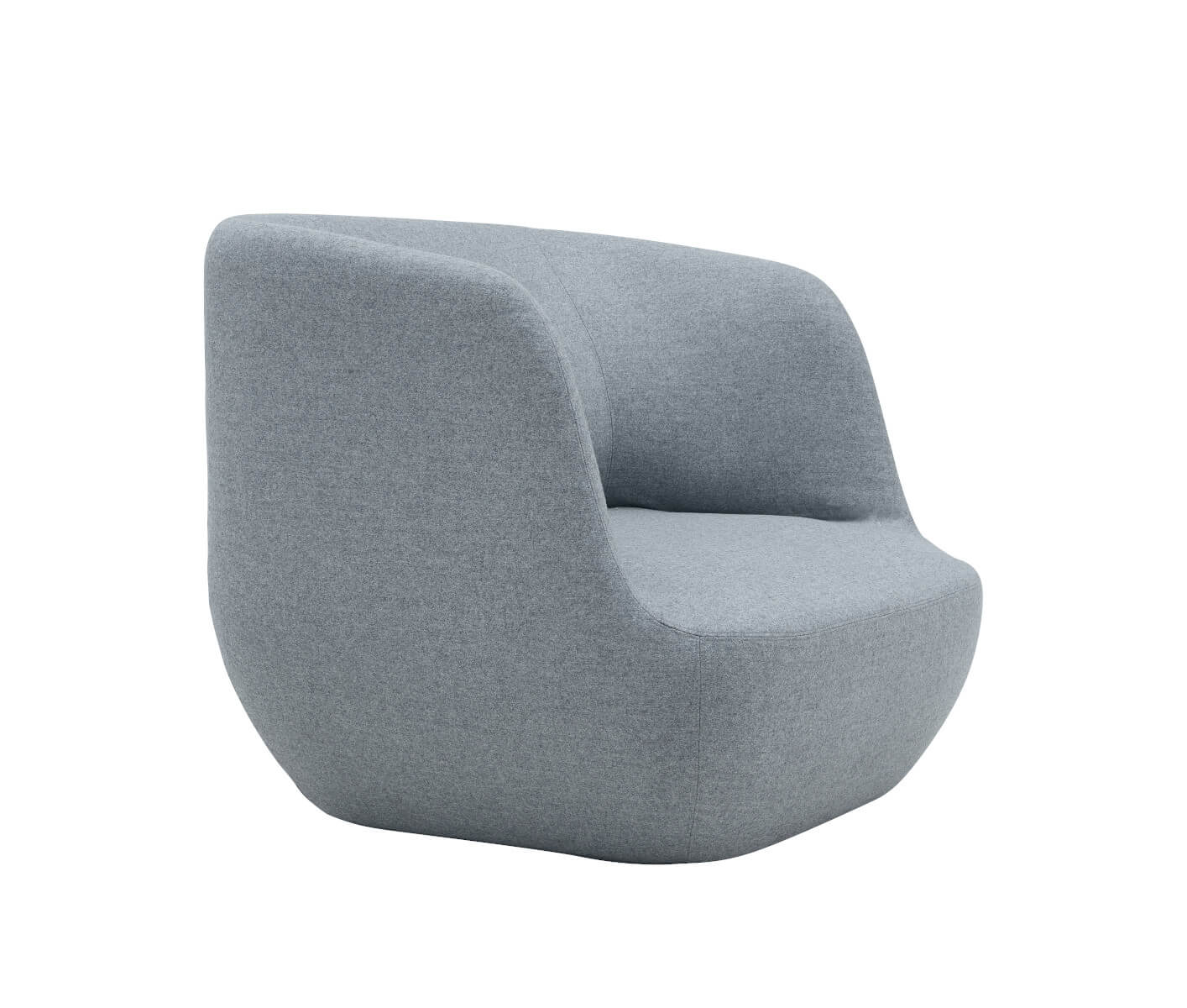 Moderner Clay Loungesessel von Softline mit komfortabler Polsterung und klaren skandinavischen Linien