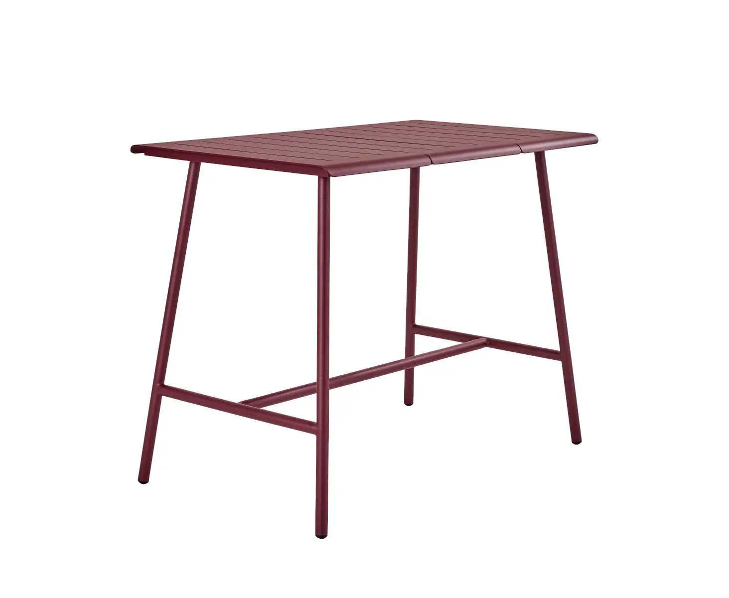 Weishäupl Vapio Stehtisch in Beere aus pulverbeschichtetem Aluminium für Garten, Terrasse und Gastronomie.