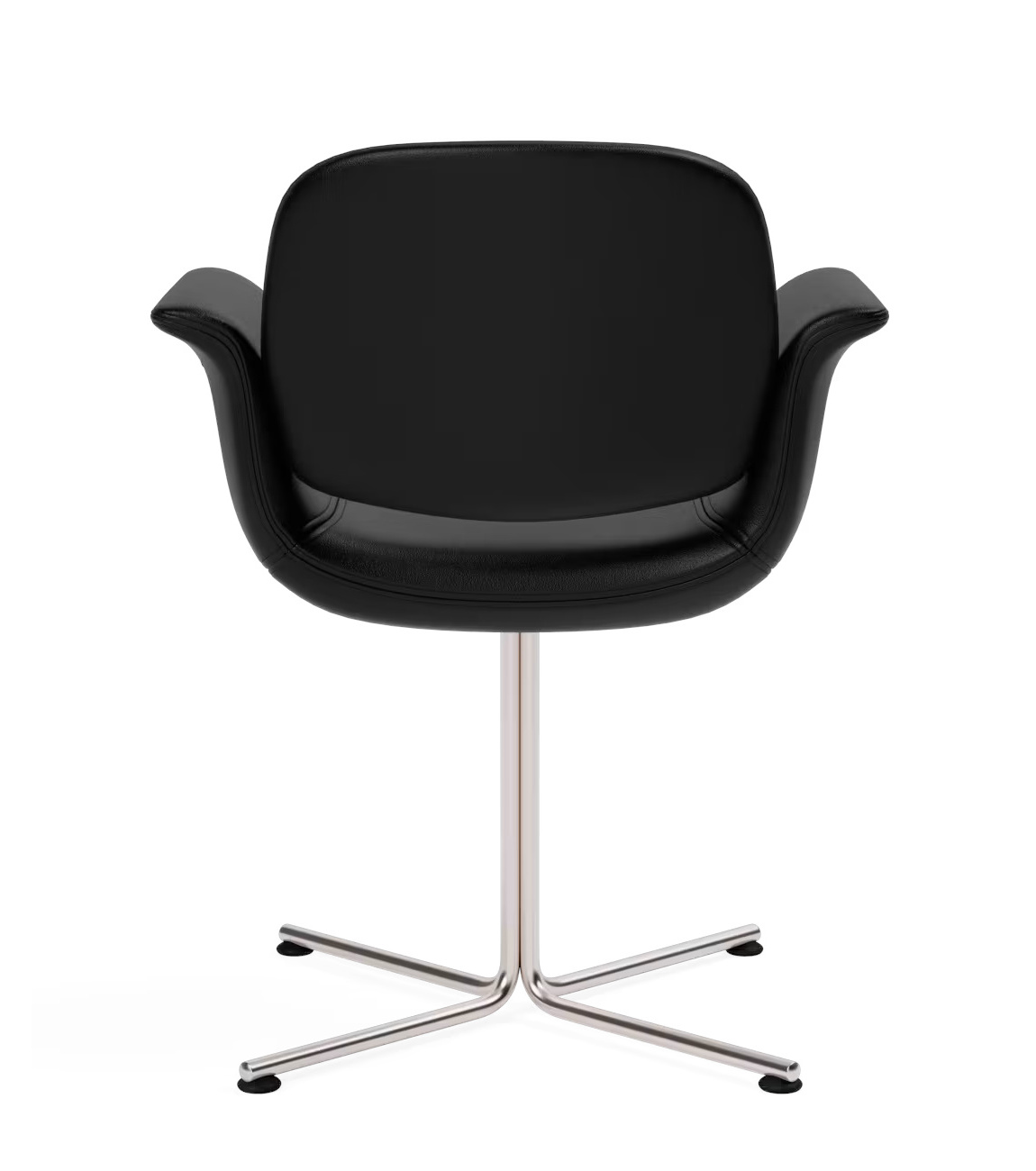 Flamingo Chair, leder max 98 schwarz