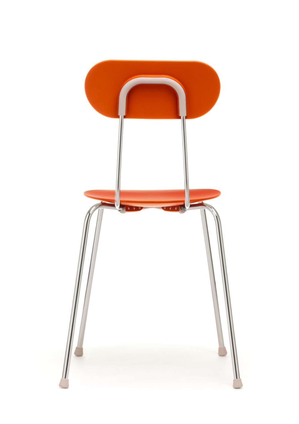 Magis Mariolina Stuhl chrom/orange, ergonomischer Stuhl, modernes Design, langlebig, Made in Italy