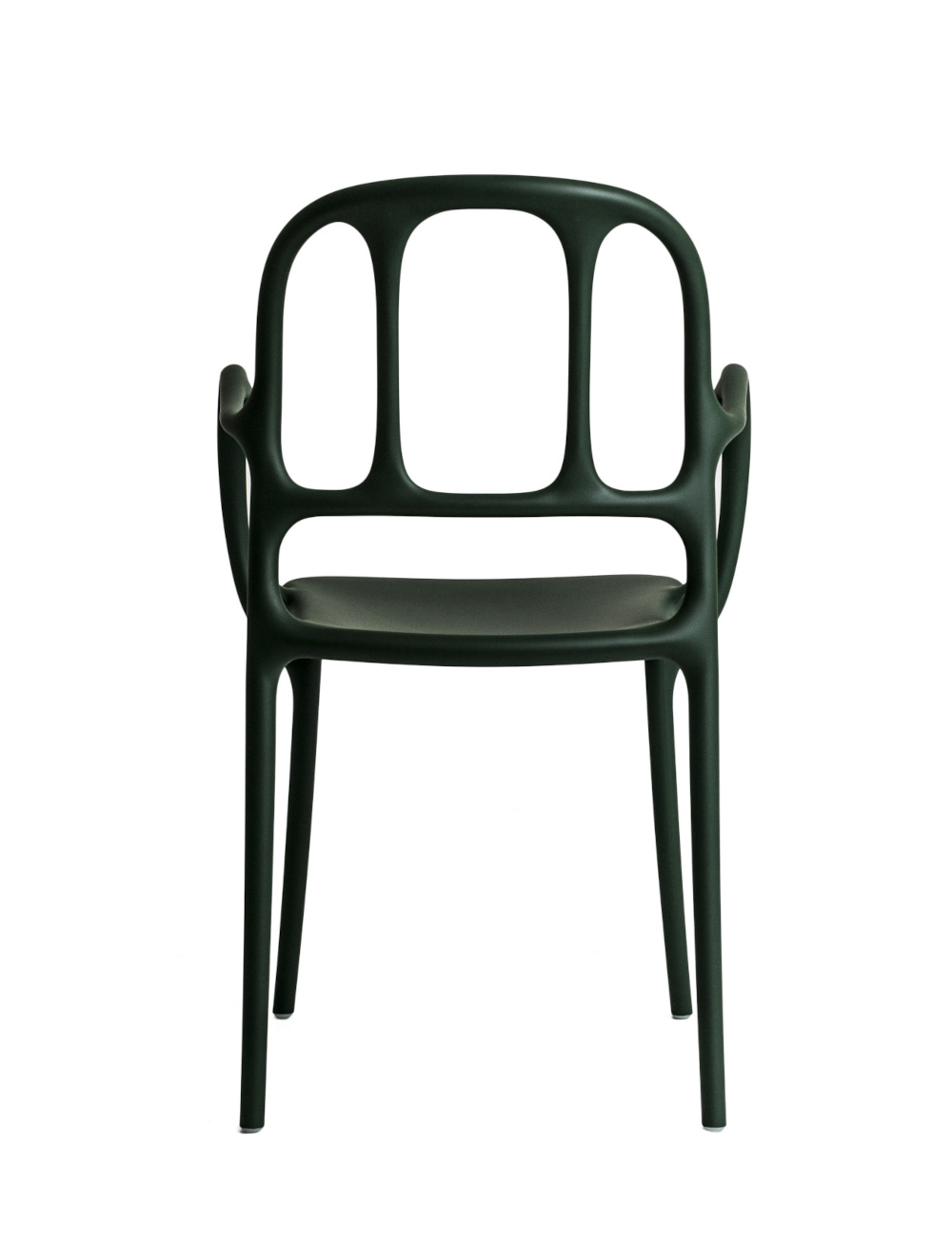 Magis Milà Stuhl dunkelgrün, ergonomischer Stuhl, komfortabel, robust, italienisches Premium-Design