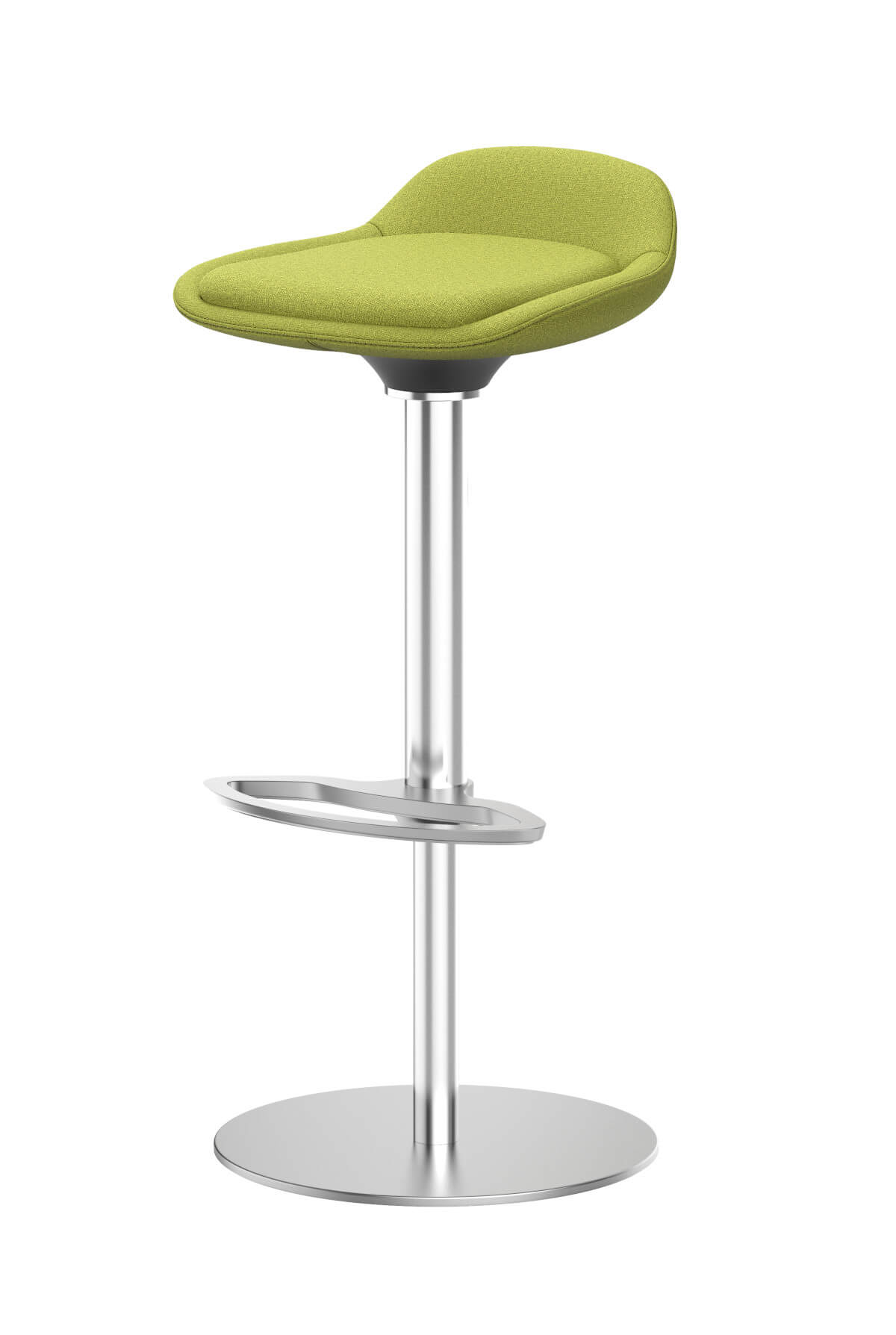LIMEis5 LI780 Barhocker von Interstuhl, höhenverstellbar, komfortabel, modernes Design, stabiles schwarzes Gestell