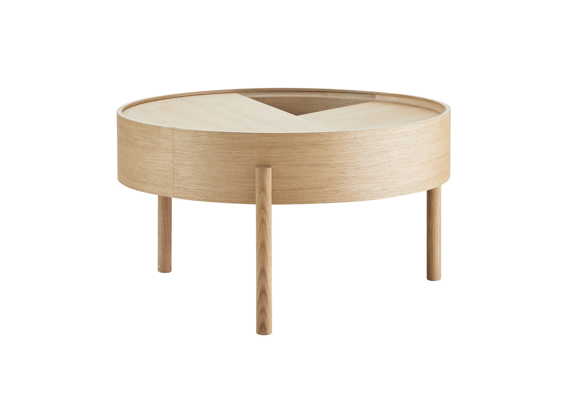 Arc Couchtisch, Ø 66 cm, eiche geölt Arc Couchtisch, Ø 66 cm, eiche geölt