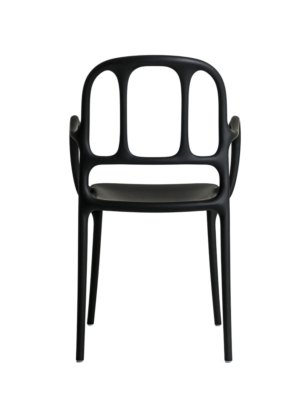 Magis Milà Stuhl schwarz, italienisches Design, ergonomisch, robust, komfortabel, hochwertiger Armlehnstuhl