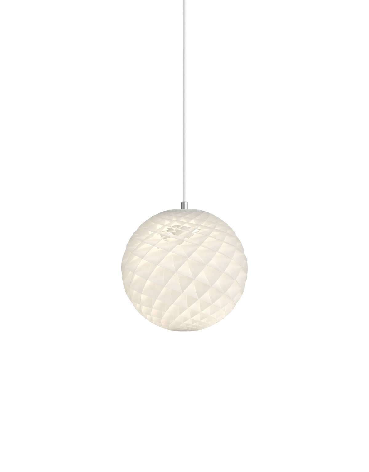Louis Poulsen Patera Pendelleuchte Ø 30 cm weiß, modernes Design, blendfreies Licht, ideale Deckenleuchte